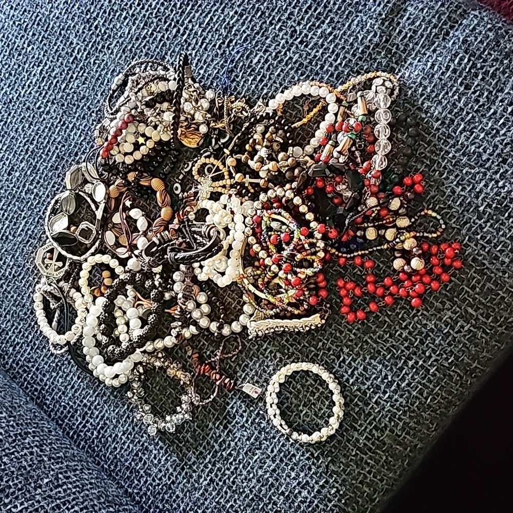 Bag of Beaded Jewelry